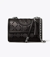 Fleming Diamond Perforated Convertible Shoulder Bag