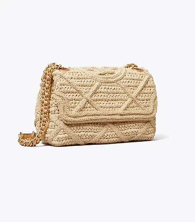 Fleming Soft Straw Small Convertible Shoulder Bag