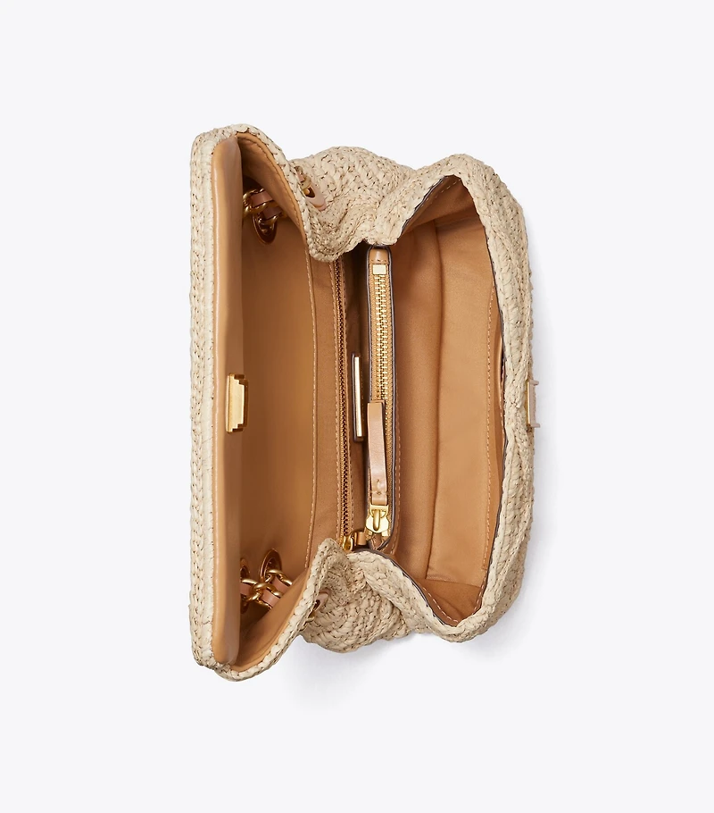 Fleming Soft Straw Small Convertible Shoulder Bag