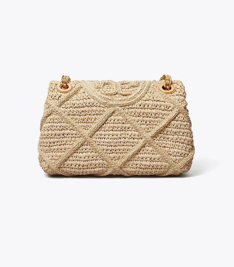 Fleming Soft Straw Small Convertible Shoulder Bag
