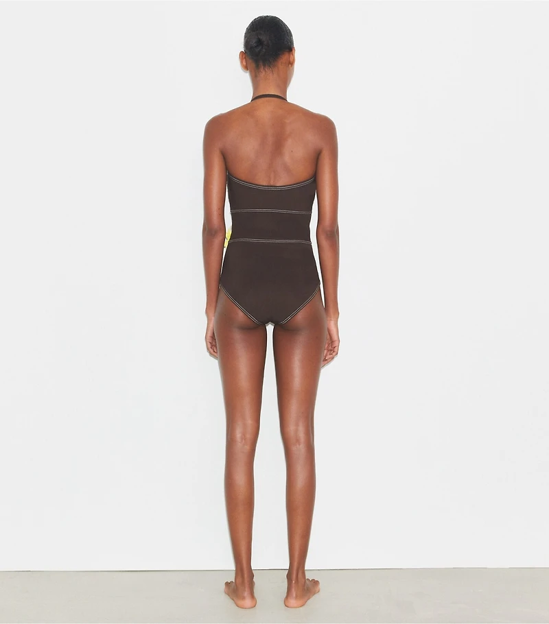 Flower Bandeau Swimsuit