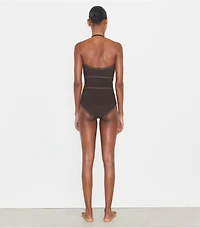 Flower Bandeau Swimsuit