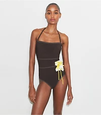 Flower Bandeau Swimsuit