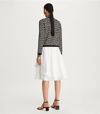 Flower Jacquard Kendra Cardigan