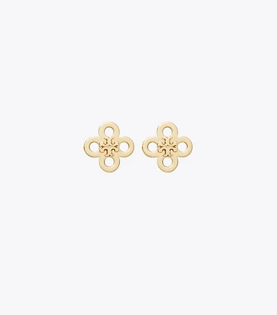 Forget Me Not Clover Stud Earring