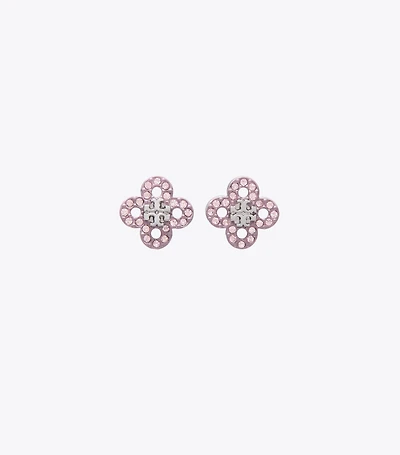 Forget Me Not Clover Stud Earrings