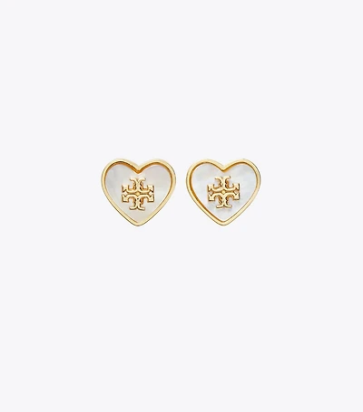 Forget Me Not Heart Stud Earrings