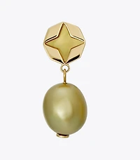 Forget Me Not Pearl Drop Earrings