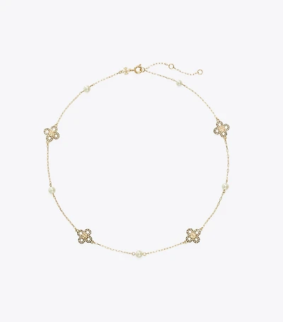 Forget Me Not Pearl Necklace