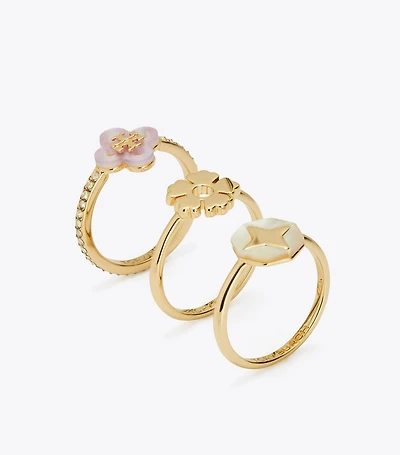 Forget Me Not Stacking Ring Set
