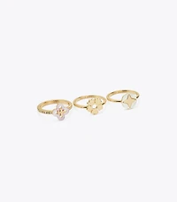 Forget Me Not Stacking Ring Set