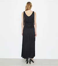 Fringe Viscose Dress