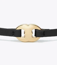 Gemini Link Leather Bracelet