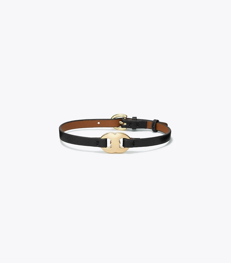 Gemini Link Leather Bracelet