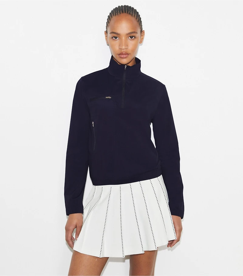 Half-Zip Nylon Golf Jacket