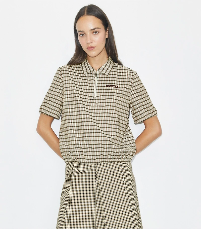 Half-Zip Yarn-Dye Polo