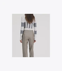 High-Waisted Wool Pants
