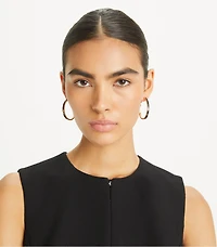 Icon Enamel Hoop Earrings