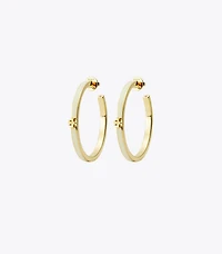 Icon Enamel Hoop Earrings