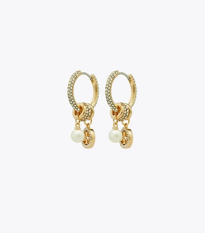 Icon Pavé Charm Earrings