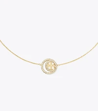 Icon Pavé Double Ring Pendant