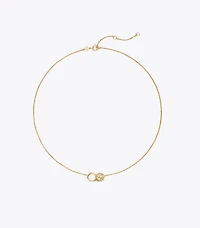 Icon Pavé Interlocking Pendant Necklace