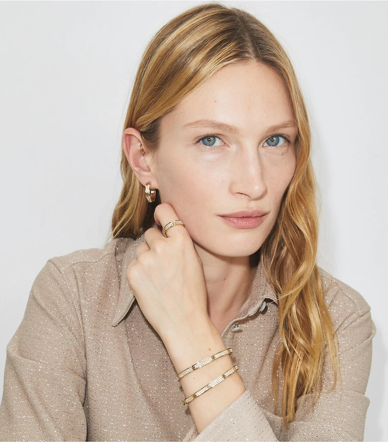 Icon Pavé Thin Hinge Bracelet