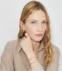 Icon Pavé Thin Hinge Bracelet