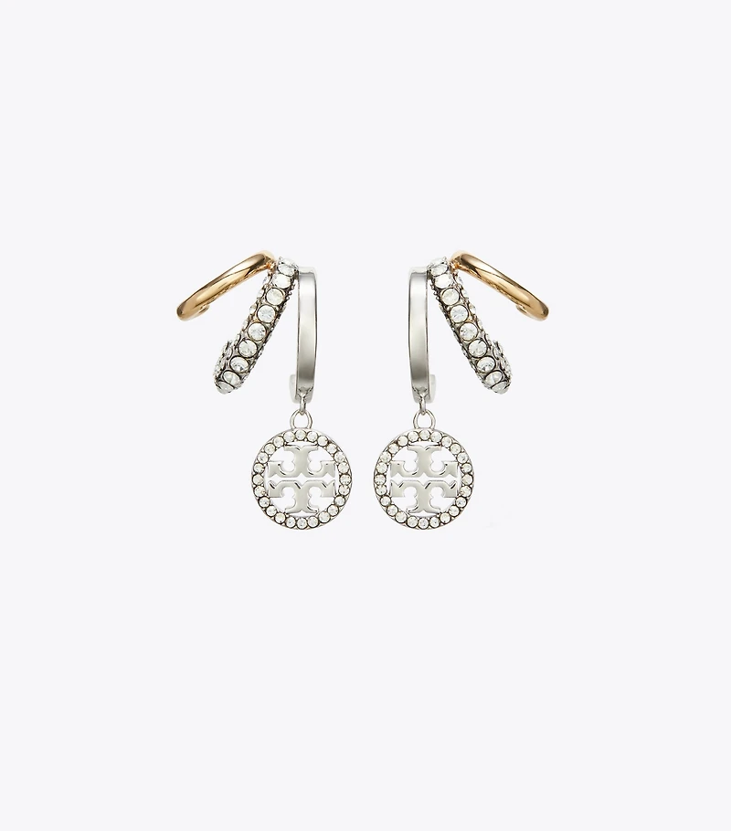 Icon Pavé Triple Hoop Earrings