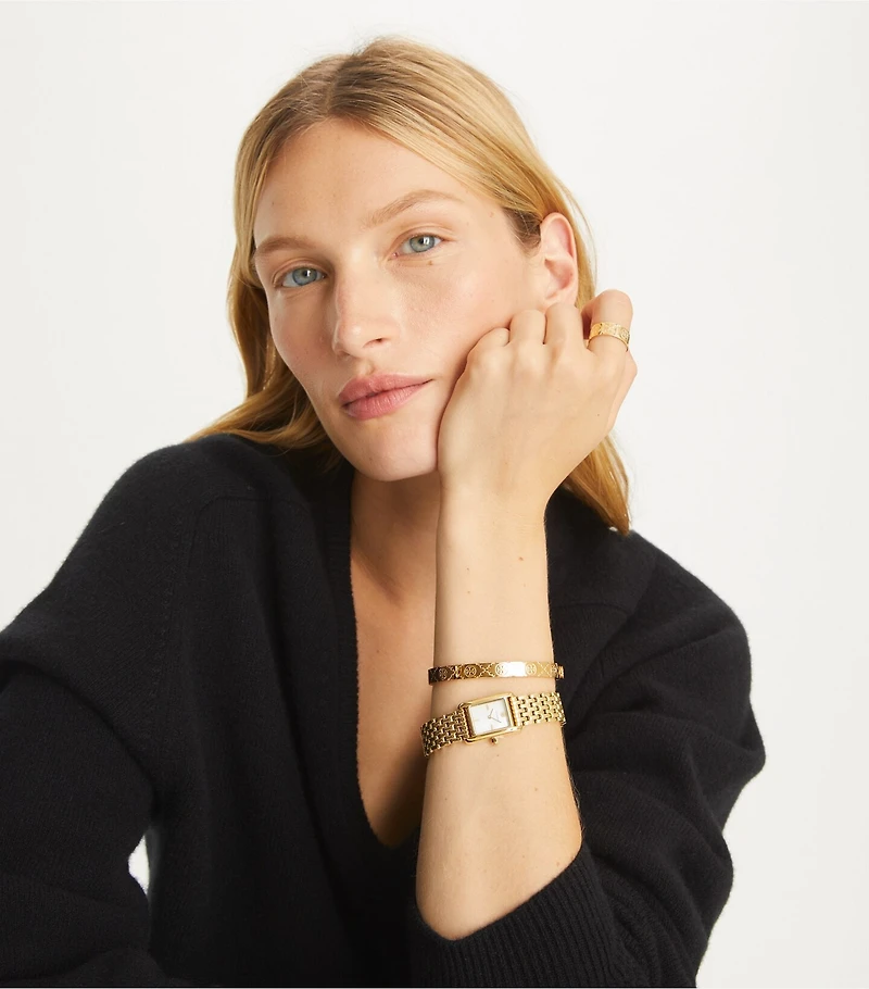 Icon T Monogram Hinge Bracelet