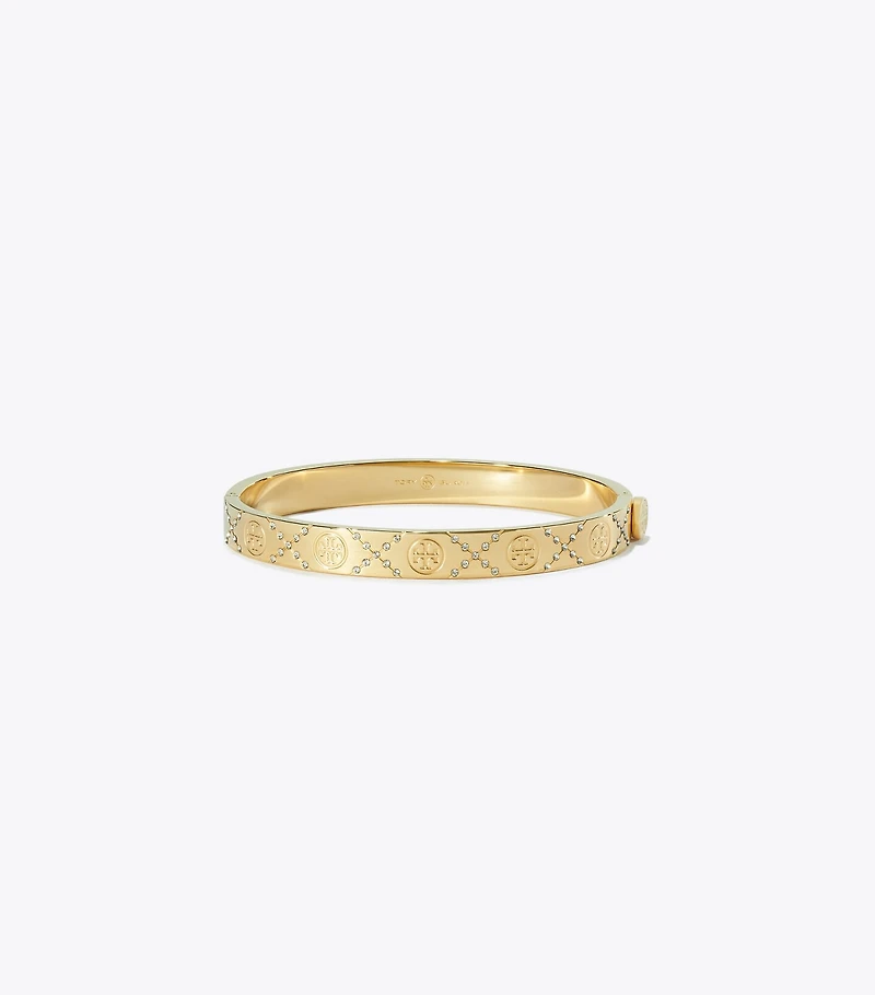 Icon T Monogram Pavé Hinge Bracelet
