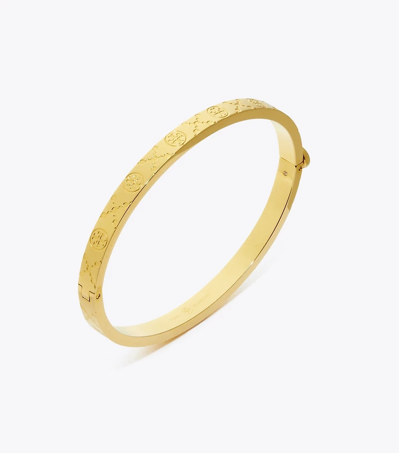 Icon T Monogram Thin Hinge Bracelet
