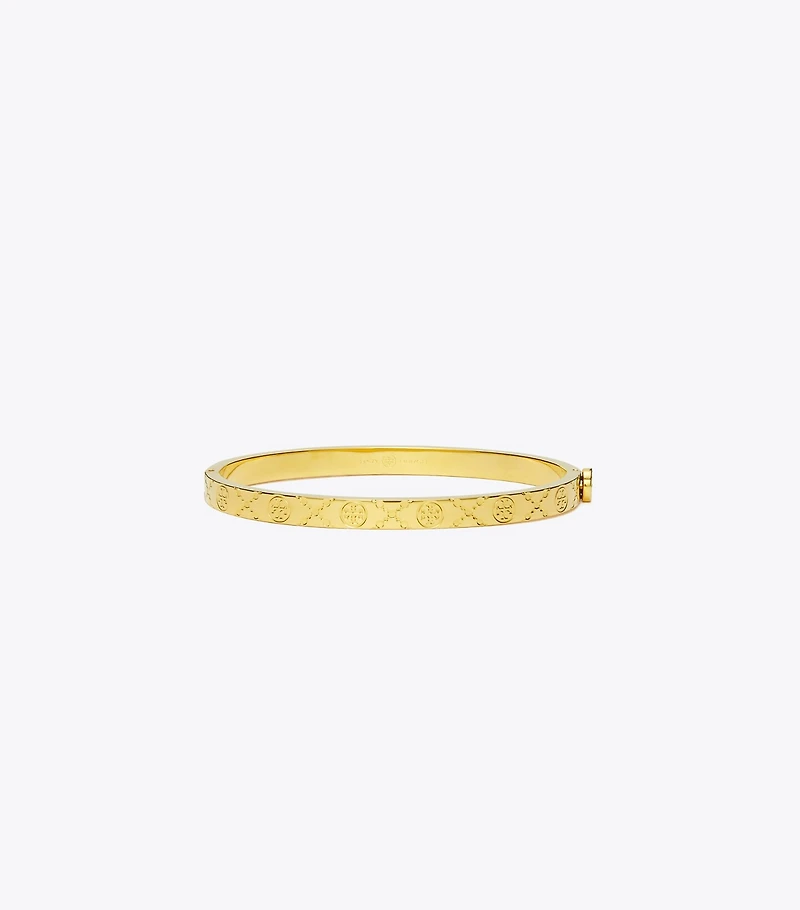 Icon T Monogram Thin Hinge Bracelet