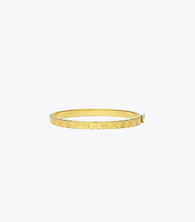 Icon T Monogram Thin Hinge Bracelet