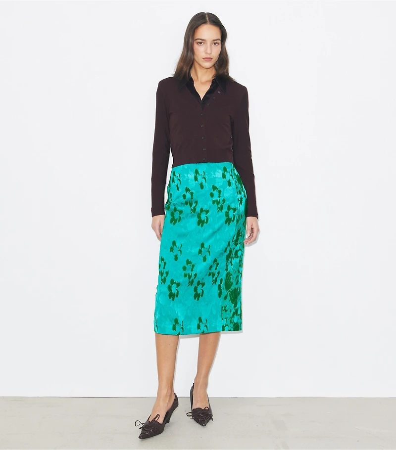 Jacquard Viscose Skirt
