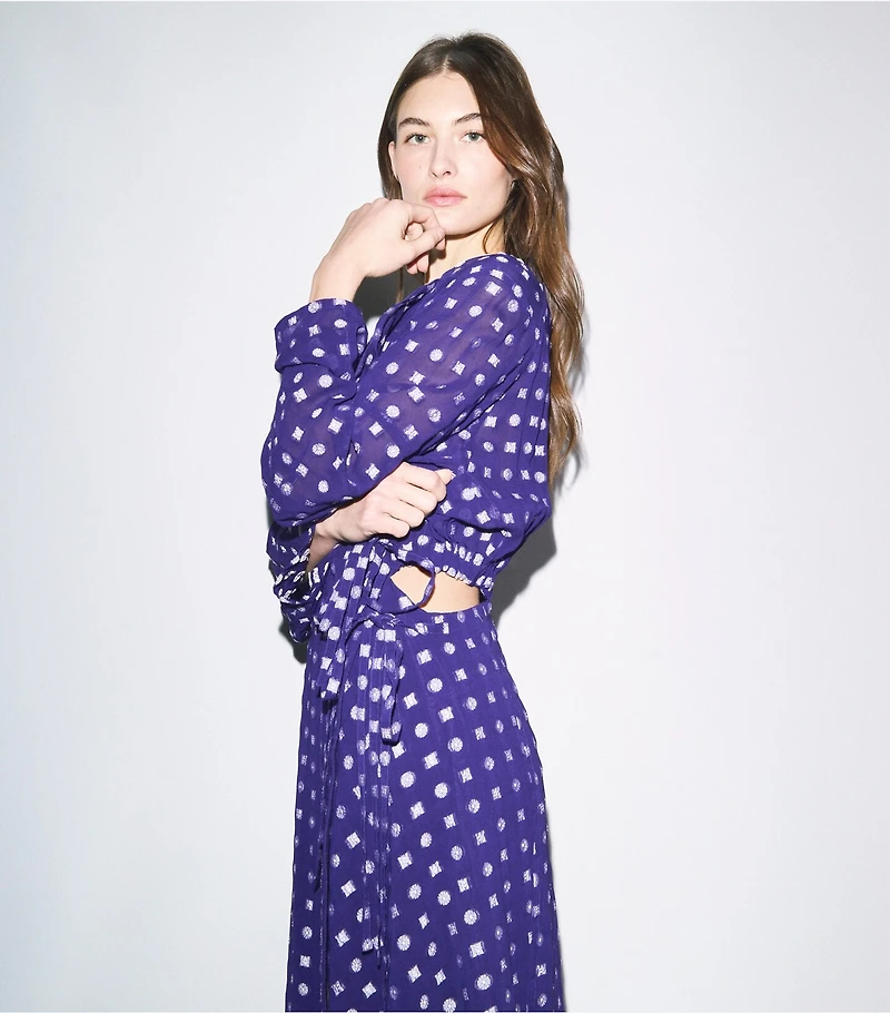 Jacquard Wrap Dress