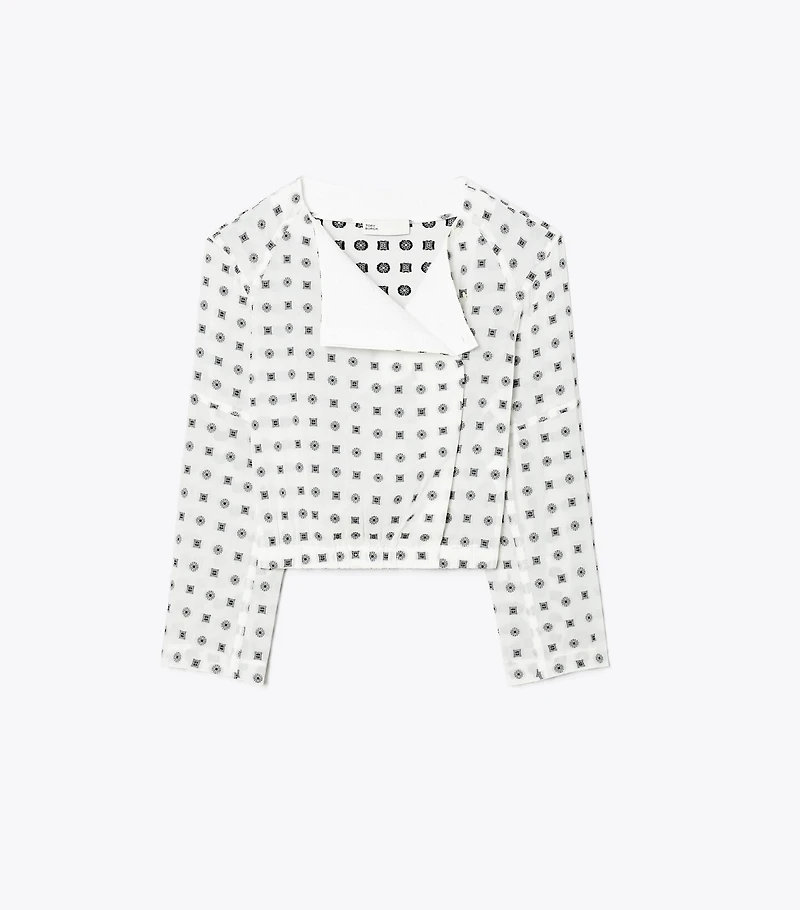Jacquard Wrap Top