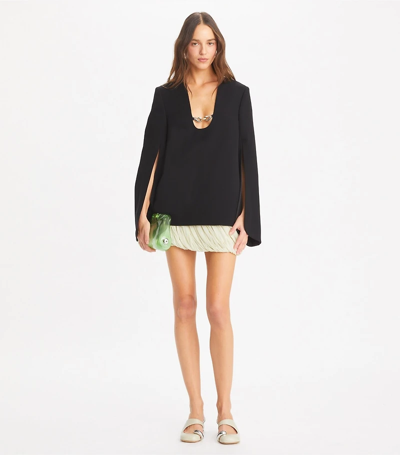 Jessa Crepe U-Neck Tunic