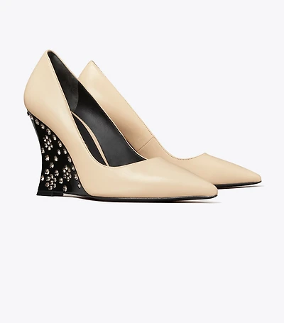 Jeweled Flower Wedge