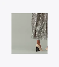 Jeweled Flower Wedge