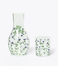 Jolie Fleur Carafe and Cup Set
