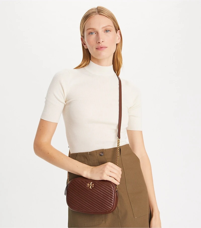 Kira Chevron Moto Quilt Camera Bag