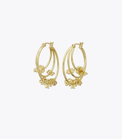 Kira Clover Hoop Earrings