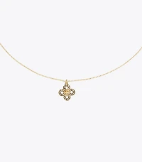 Kira Clover Pavé Pendant Necklace