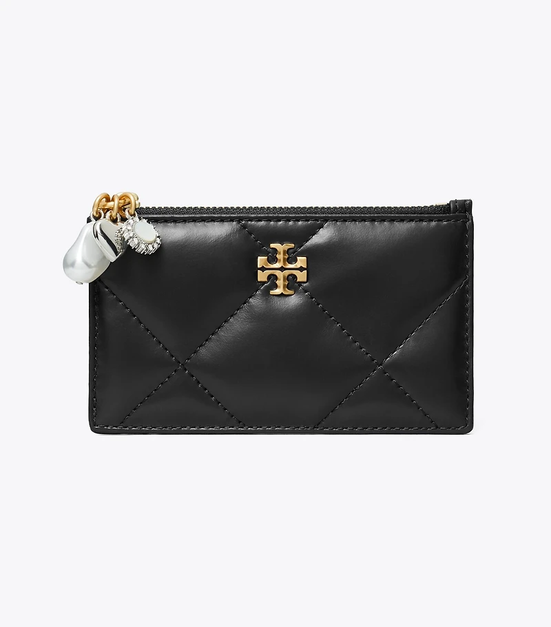 Kira Diamond Quilt Charm Zip Card Case