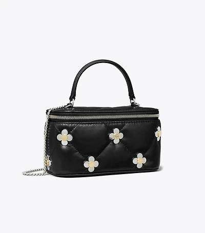 Kira Diamond Quilt Clover Vanity Case