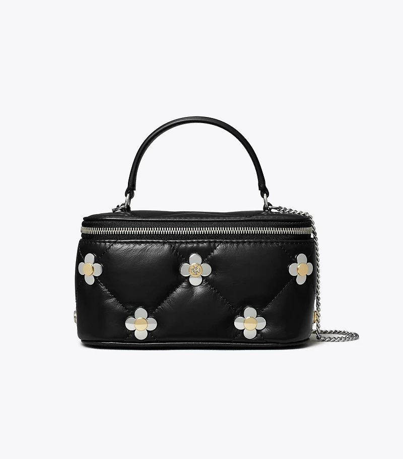 Kira Diamond Quilt Clover Vanity Case