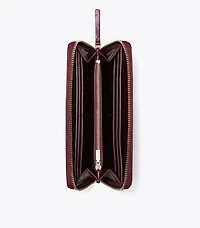 Kira Diamond Quilt Distressed Zip Continental Wallet