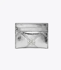 Kira Diamond Quilt Metallic Card Case