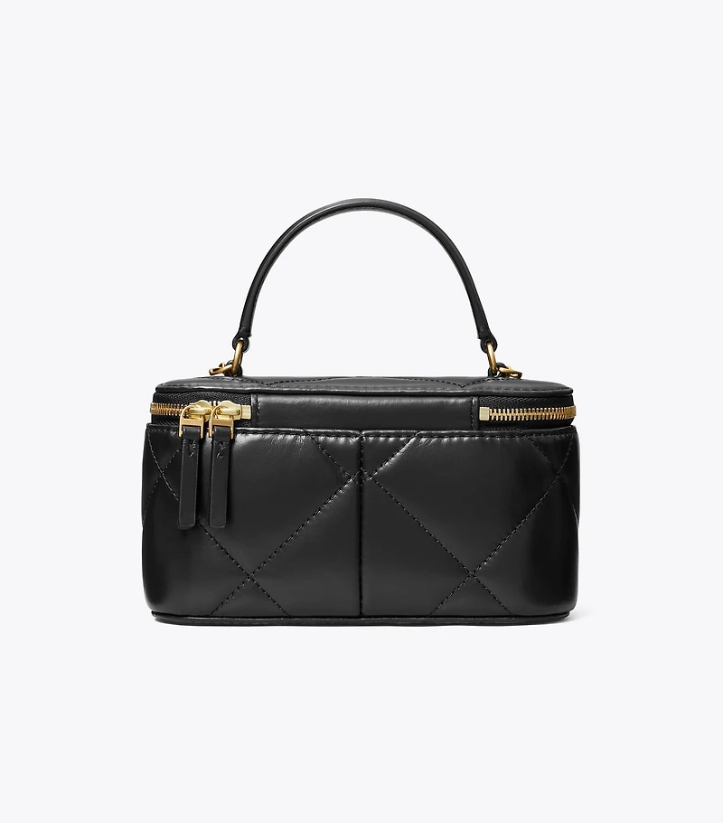 Kira Diamond Quilt Vanity Case